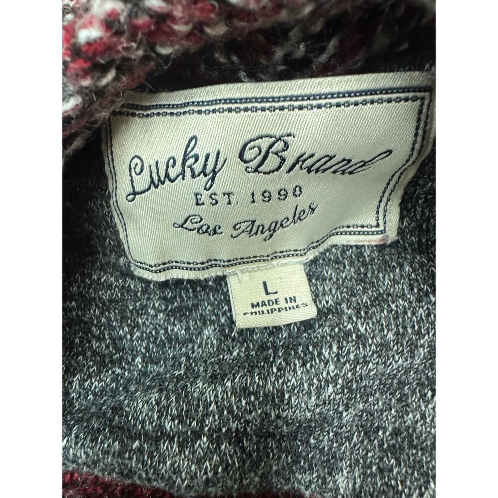 Lucky Brand Open Front Sweater Cardigan Size Large - Picture 5 of 6